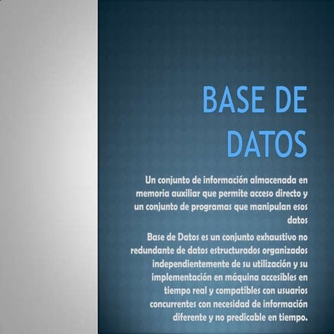 Base de datos