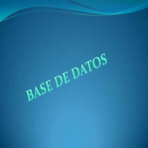 Base de datos