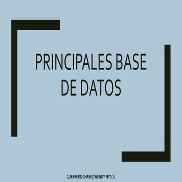 Base de datos