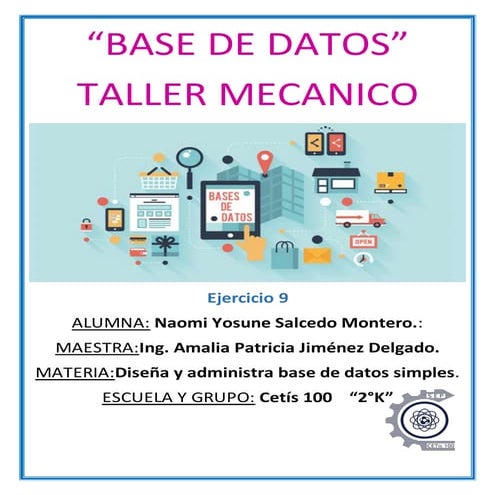 Base de datos 9 -TALLER MECANICO | DOCX