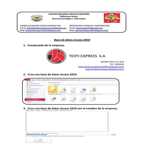 Base de datos access 2010 (1)