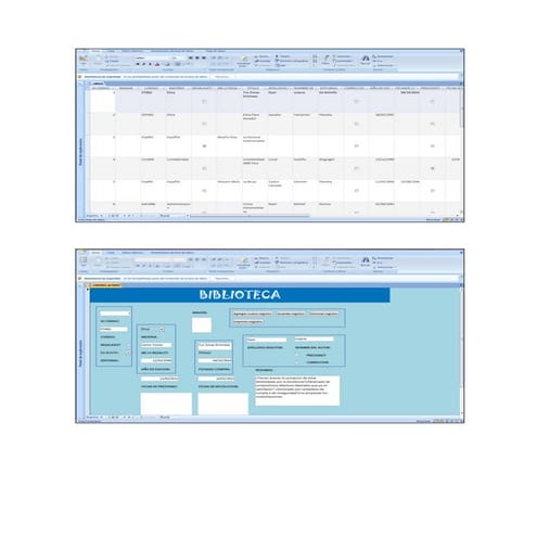 Base de datos Biblioteca