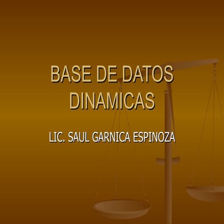 Base de datos dinamicas