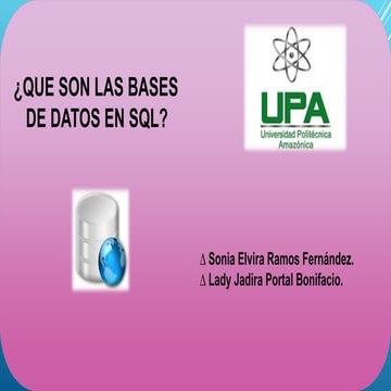 Base  de datos en sql