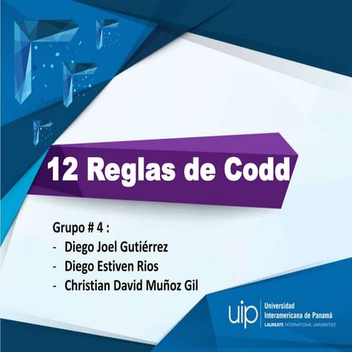 Reglas de CODD | PPTX