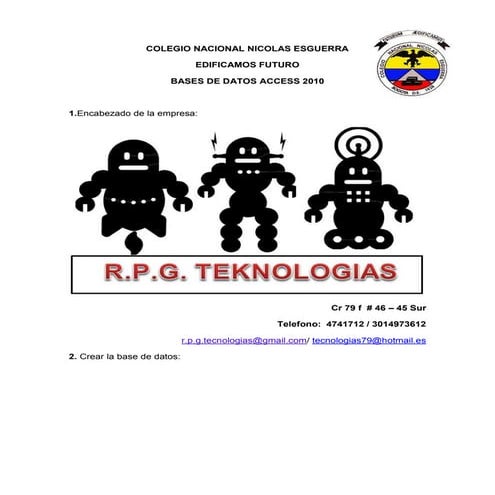 Base de datos guia 1