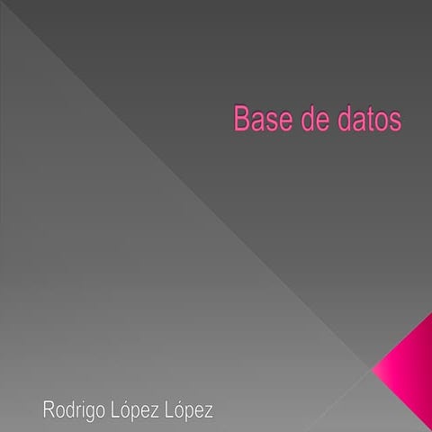 Base de datos rodrigo