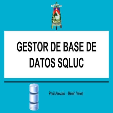 Gestor de Bases de datos SQLUC