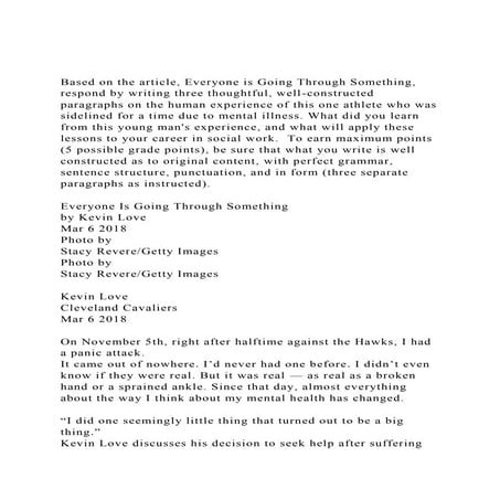 Based on the article, Everyone is Going Through Something, respo.docx