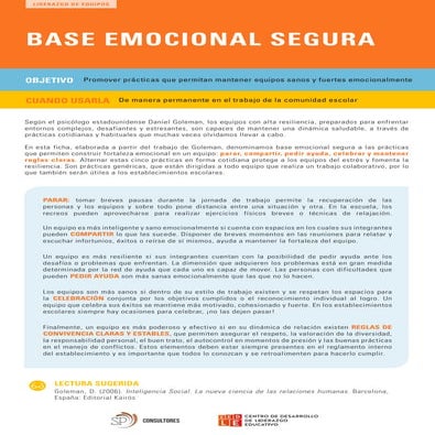 BASE EMOCIONAL SEGURA