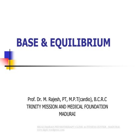 BASE & EQUILIBRIUM