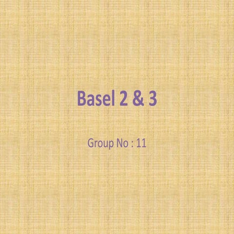 Basel 2 & 3