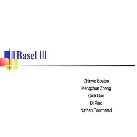 Basel iii presentation