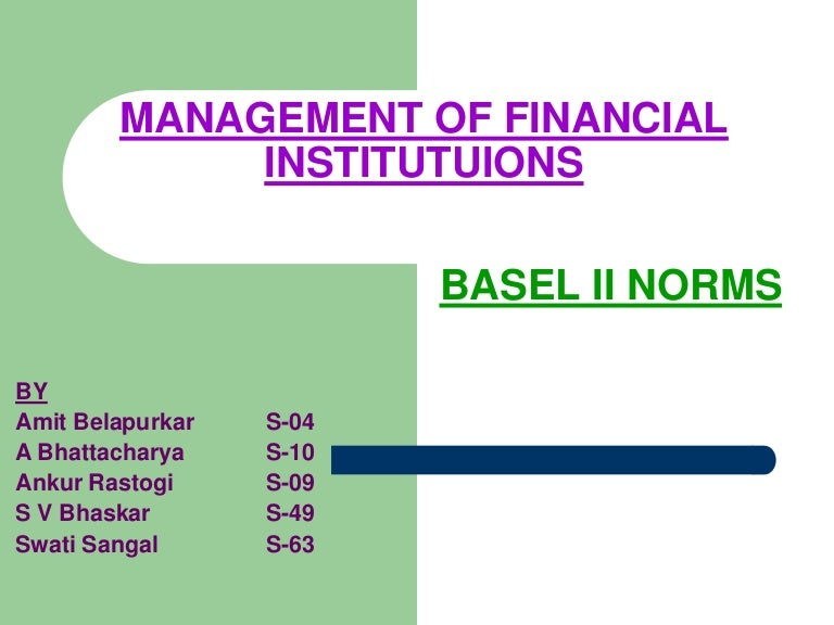 Basel ii norms.ppt