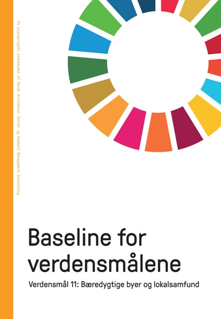 Verdensmål 11: Bæredygtige byer og lokalsamfund, jan. 2019