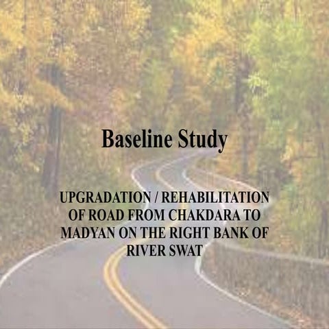 Base line study in eia