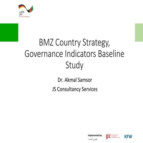 Governance Indicators: Baseline Study