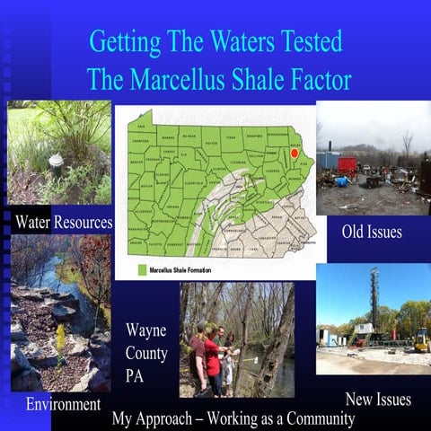 Groundwater Quality Private Wells Wayne County Pennsylvania Baseline Water Te...