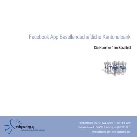 Facebook App Basellandschaftliche Kantonalbank