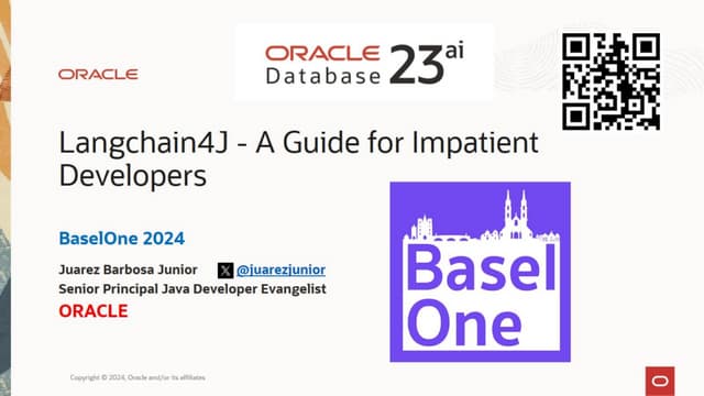BaselOne_Langchain4J - A Guide for Impatient Developers