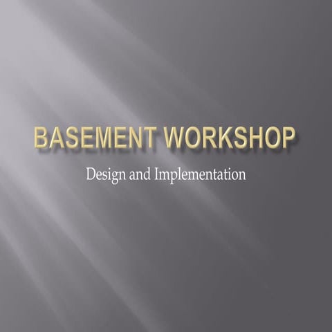 Basement Workshop