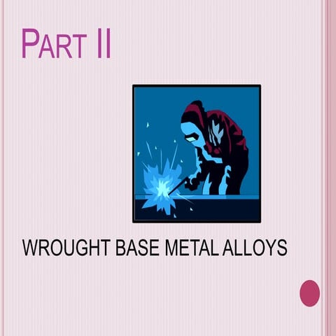 wrought metal alloys and base metal alloys BY DR KAUSHIK KUMAR PANDEY