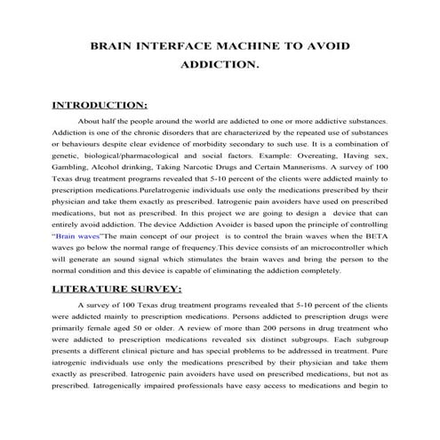 Base paper about addiction avoider using embeded system