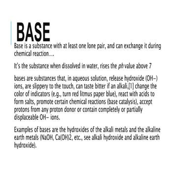 Acids and bases | PPT