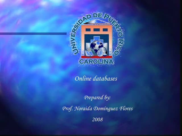 Online Databases english