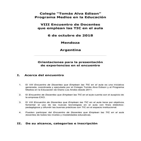 VIII Encuentro de Docentes que emplean las TIC en el aula
