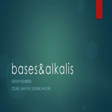 Bases & alkalis