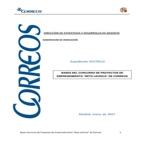 Bases concurso de_proyectos_emprendimiento_reto_lehnica_de_correos  cgt correos 