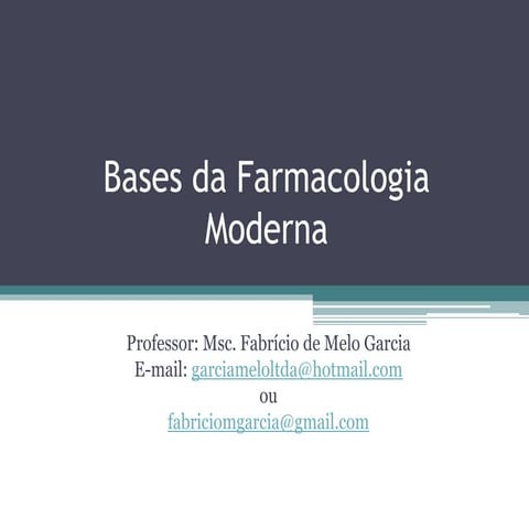 Bases da farmacologia