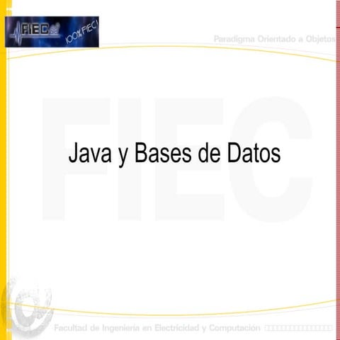 Bases Datos en java