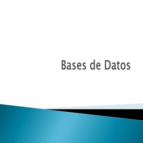 Bases de datos
