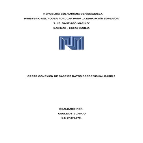 Bases de datos desde visual basic 6.0