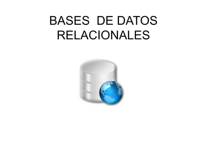 Bases de datos relacionales