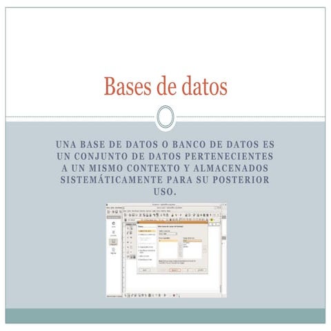 Bases de datos | PDF