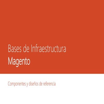 Bases de Infraestructura Magento