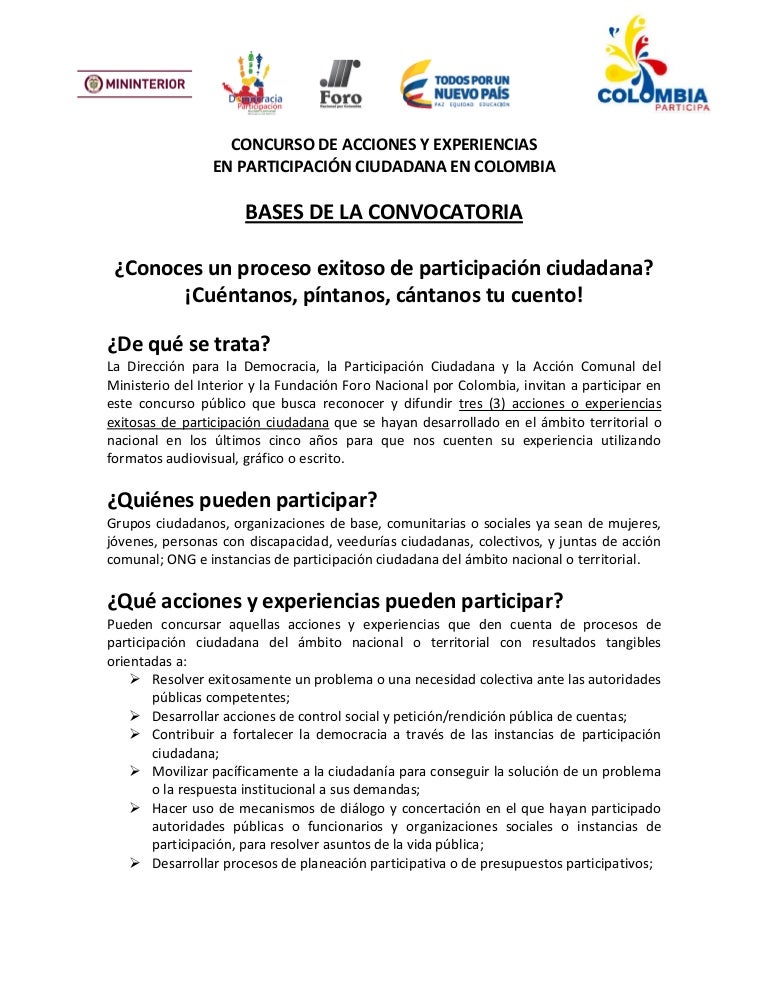 Bases del Concurso