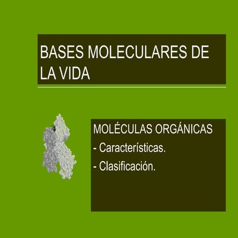 Bases moleculares de la vida 2012