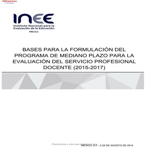 Bases parala evaluacion docente inee 2015 2017