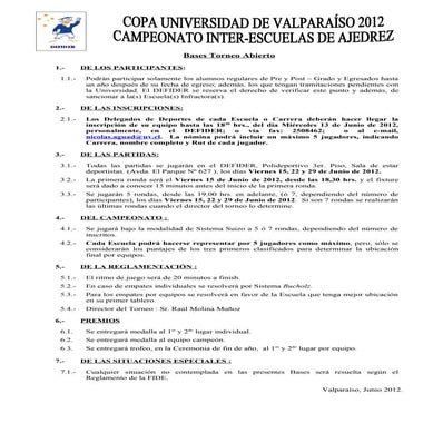 Bases torneo abierto