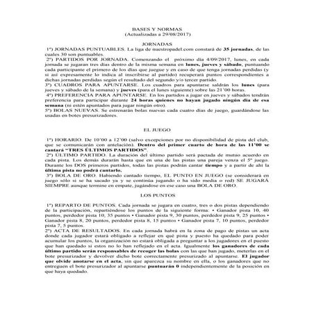 Bases y normas a 01 09-2017