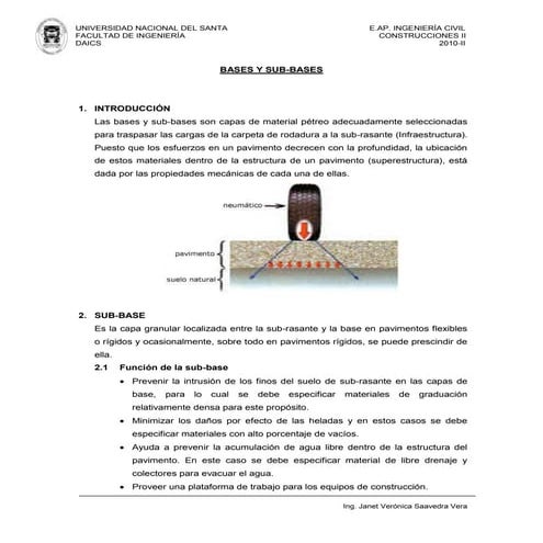 Base y subase | DOCX