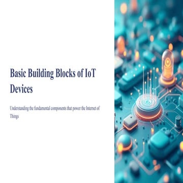 Basic Building Blocks of Internet of Things. | PPTX