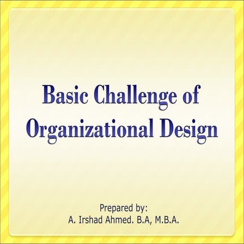 Basic challenge-of-organizational-design meily