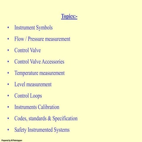 Basic instrumentation