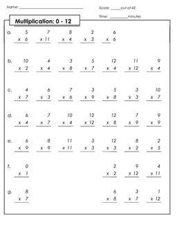Multiplication square-puzzles | PDF