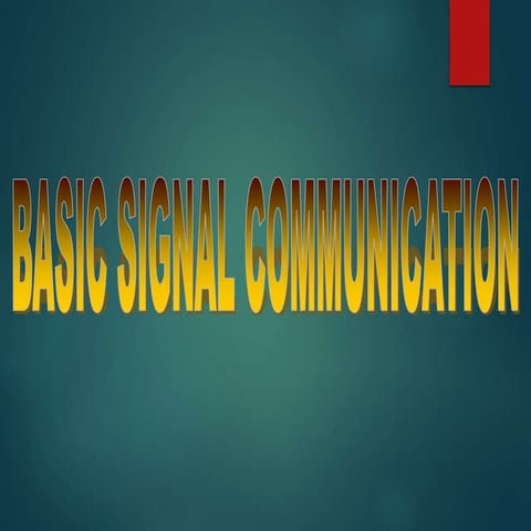 Basic-Signal-Communicationin the Army for Communication